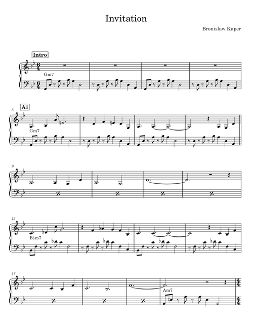 Invitation - Bronisław Kaper