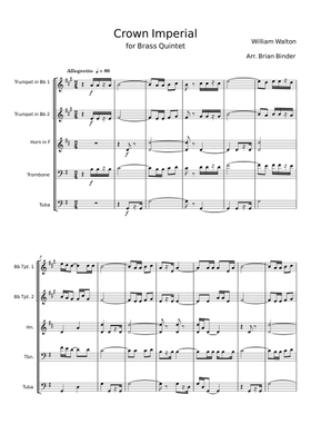 Free Crown Imperial by William Walton sheet music | Download PDF