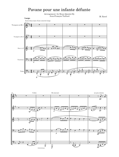 Pavane pour une infante défunte - Maurice Ravel