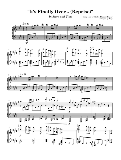 It's Finally Over... (Reprise) – In Stars and Time