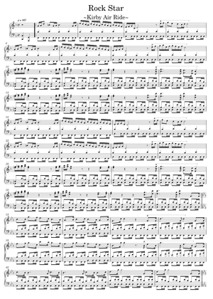 Rock Star – Kirby 64: The Crystal Shards Sheet Music for Accordion
