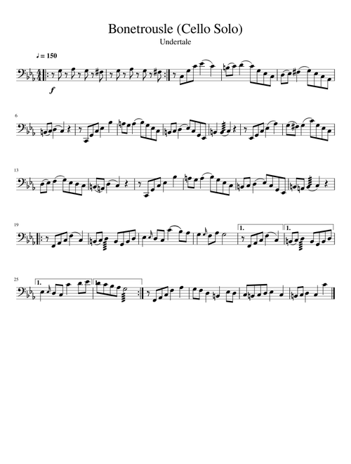 Bonetrousle (Cello Solo)