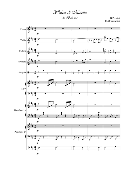 Musetta's Waltz (Arr. Ester Alessandrini) - G.Puccini (Large Ensemble)