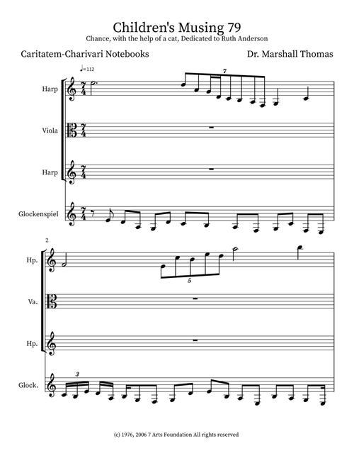 Children's Musing 79 - Celebrity Chamber Players (Small Ensemble)