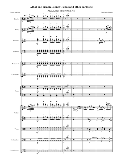 Il barbiere di Siviglia – Gioacchino Rossini : (Modded) Largo al factotum!