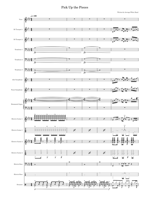 Jazz standards and funky selections for big band sheet music by
