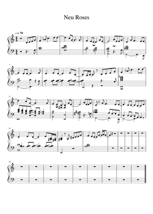 Neu Roses (Transgressor's Song) – Daniel Caesar Sheet Music for Piano ...