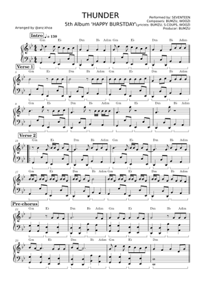 SEVENTEEN LAND 楽譜 ピアノスコア