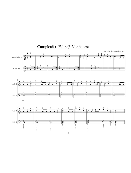 Cumpleaños Feliz (3 Niveles)