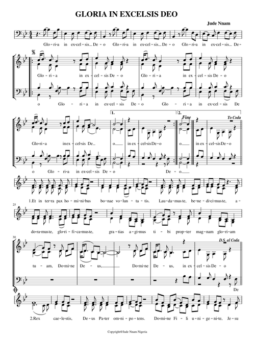GLORIA IN EXCELSIS DEO - Jude Nnam