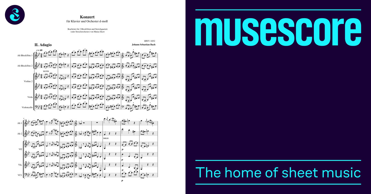 Harpsichord Concerto No.1 in D minor, BWV 1052 by J. S. Bach, Mov