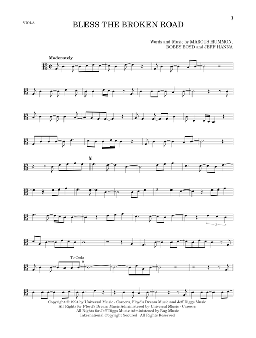 Bless The Broken Road - Rascal Flatts (Viola Solo)