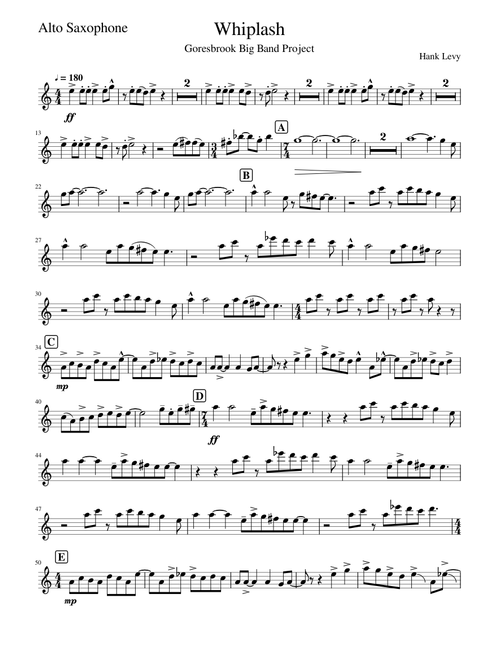 Whiplash-Alto Saxophone