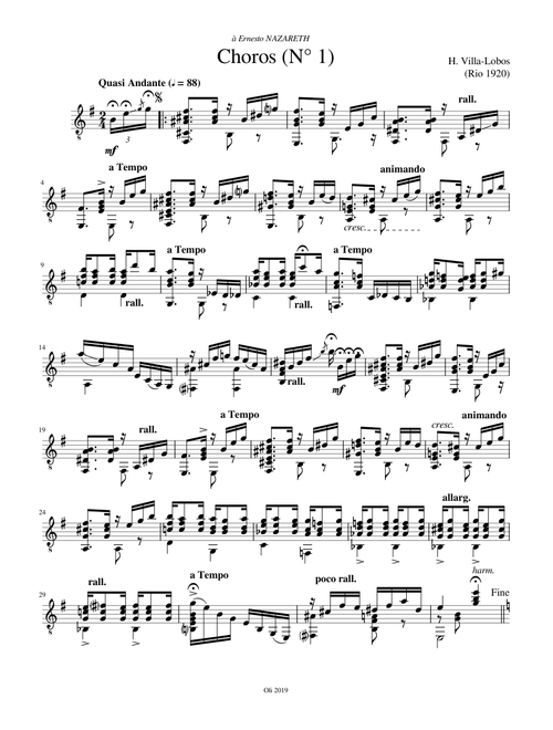 Choros (N°1)  H. Villa-Lobos