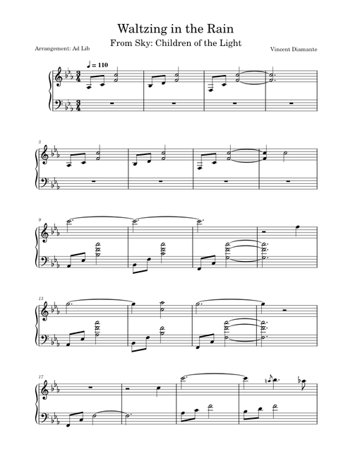 Waltzing In the Rain - Vincent Diamante