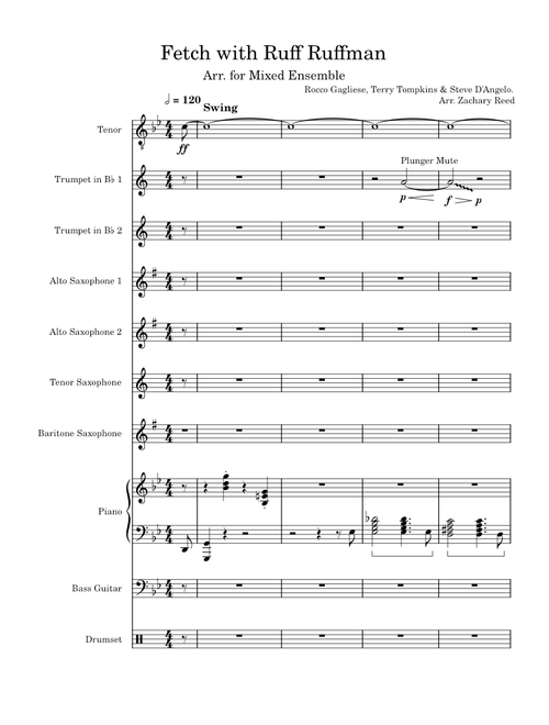 FETCH! with Ruff Ruffman Theme – Steve D'Angelo, Terry Tompkins, Rocco Gagliese - Mixed Ensemble