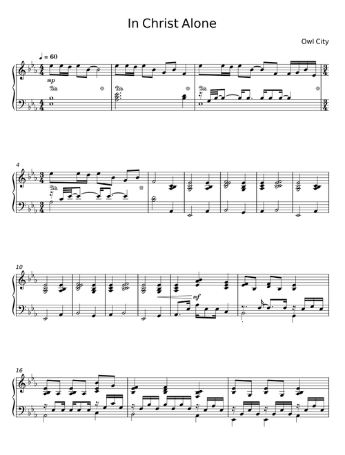 In christ alone - Owl City