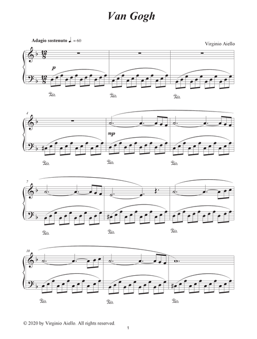 Van Gogh (Arr. Virginio Aiello) (Piano Solo)
