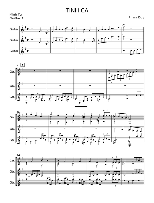 TINH CA – Pham Duy