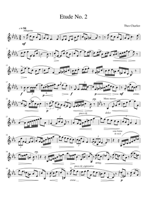 Etude No. 1 Sheet Music for Trumpet in b-flat (Solo) | MuseScore.com