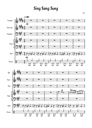 譜 ＵＢ３３５　輸入　「ドラムライン」より「シング・ア・ソング」（アース・ウィンド＆ファイア）《輸入マーチングバンド譜》【沖縄・離島以外 : Sing a Song: ミュージック