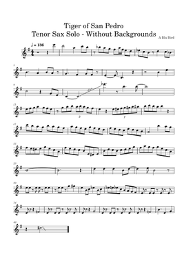 Free Tiger Of San Pedro by John La Barbera sheet music | Download
