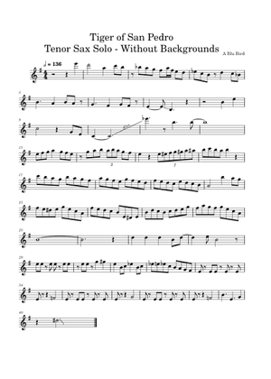 Tiger Of San Pedro – John La Barbera Sheet Music with Chords for
