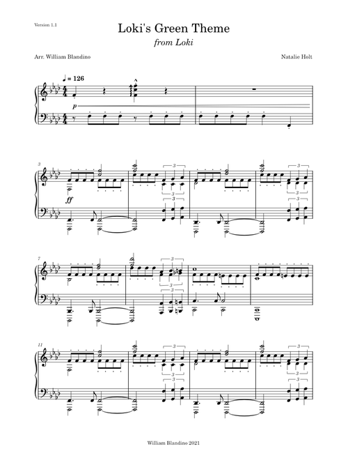 "Loki's Green Theme" from Loki – Natalie Holt