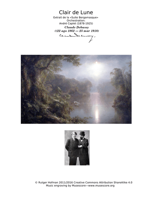 Clair de Lune. Orchestral version.