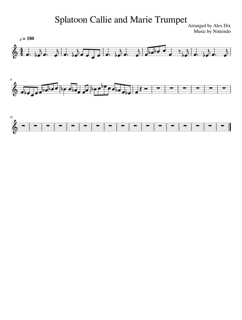 Splatoon Callie and Marie Trumpet
