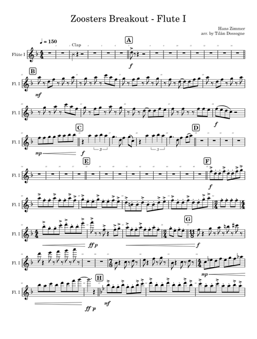 Zoosters Breakout - Flute I
