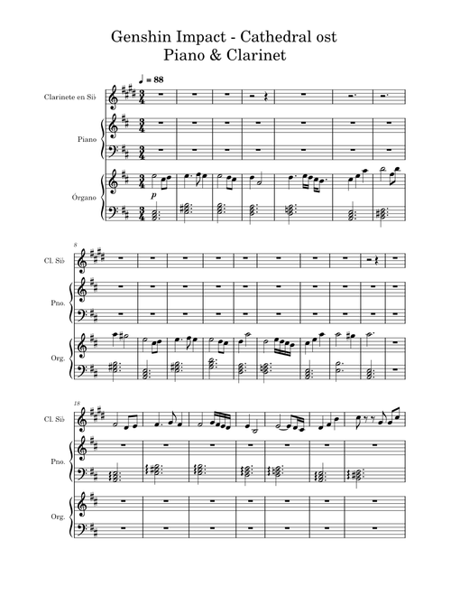 Cathedral ost – Genshin Impact Windborne Hymn -