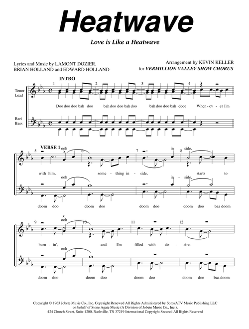 Heatwave (love Is Like A Heatwave) (Arr. Kevin Keller) - Martha & The Vandellas (Choral, SSAA)