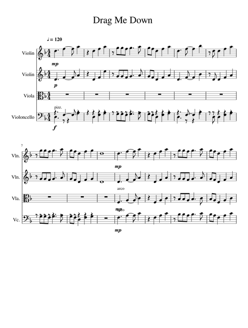 Drag Me Down Classical Arrangment