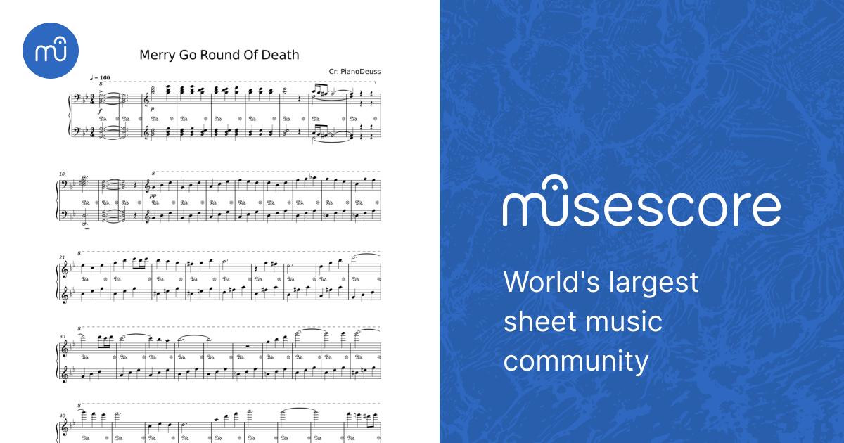 Merry Go Round Of Death - PianoDeuss Sheet Music for Piano (Solo