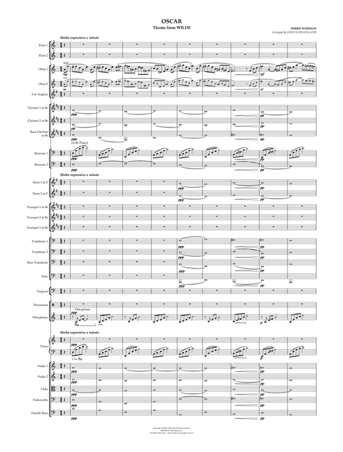 Oscar (Arr. John Ivor Holland) - Debbie Wiseman (Full Orchestra)