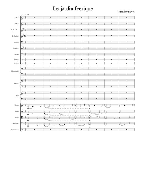 Le jardin feerique - orchestral version