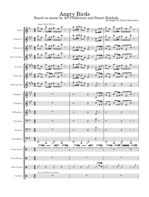 Angry Birds Medley - Marching Band
