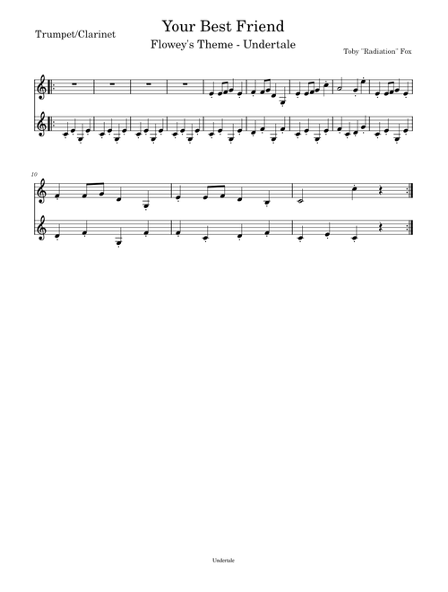 Your Best Friend – Toby Fox Your Best Friend – STEM Trumpet/Clarinet