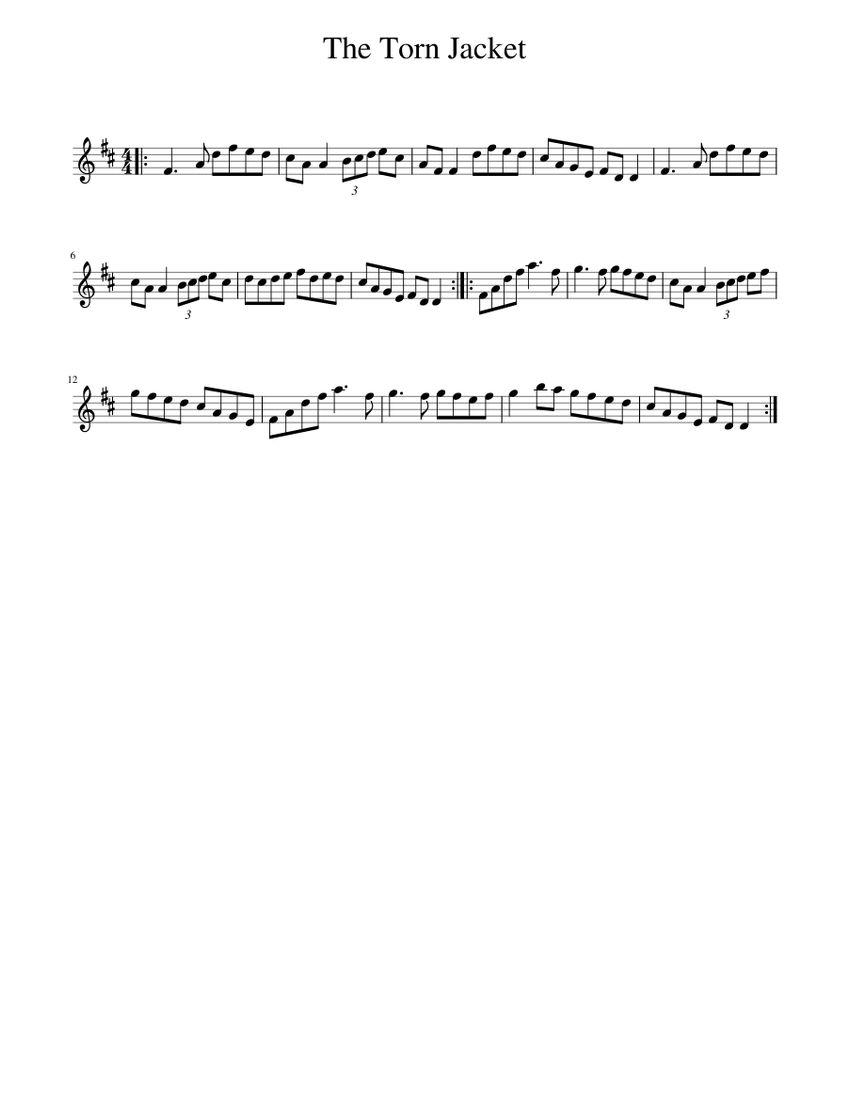 The Torn Jacket Sheet music for Piano (Solo)