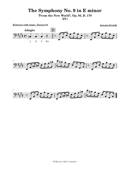 Symphony No.9 in E minor, Op.95; B 178, 'From the New World' Allegro con Fuoco – Antonín Dvořák