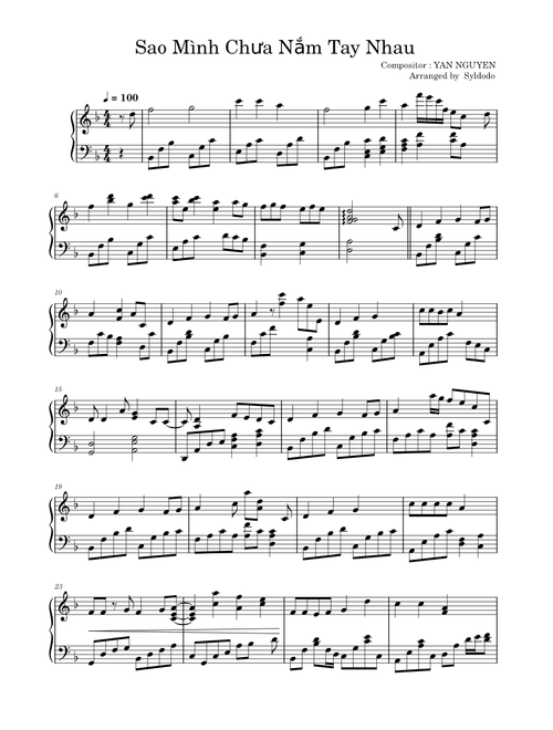 Sao Mình Chưa Nắm Tay Nhau – Yan Nguyễn