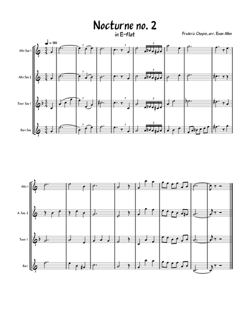 Nocturne In Eb Major, Op. 9, No. 2 – Frédéric Chopin