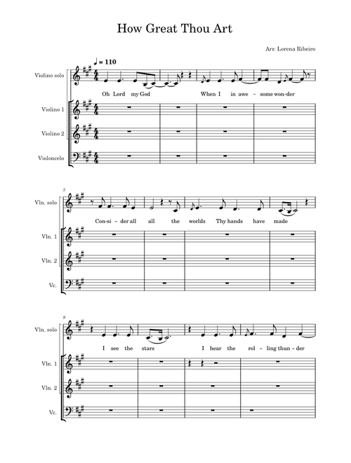 How great thou art – Misc Praise Songs