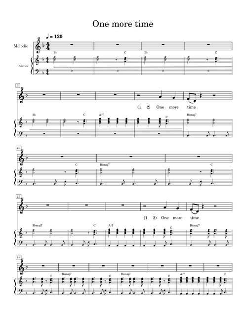 One more time – Daft Punk one more time - melodia - 120