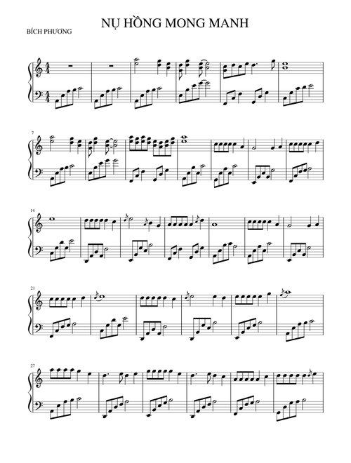 NỤ HỒNG MONG MANH