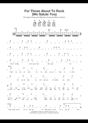 お値下げ中❗️AC/DC タブ譜　FOR THOSE ABOUT TO ROCK Play Official version of For those about to rock Sheet Music