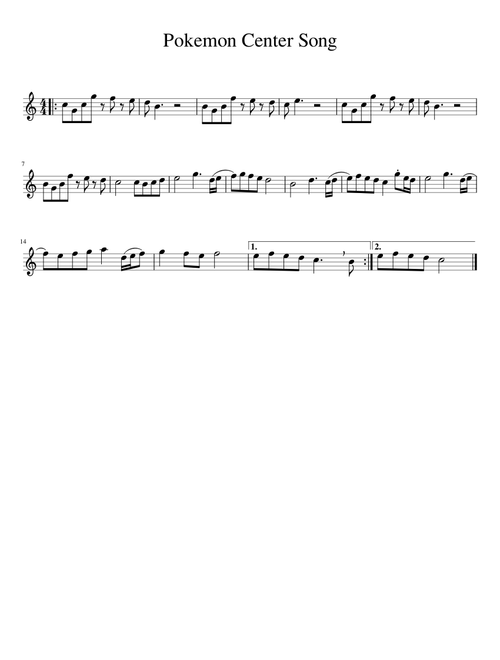Pokemon Center Song