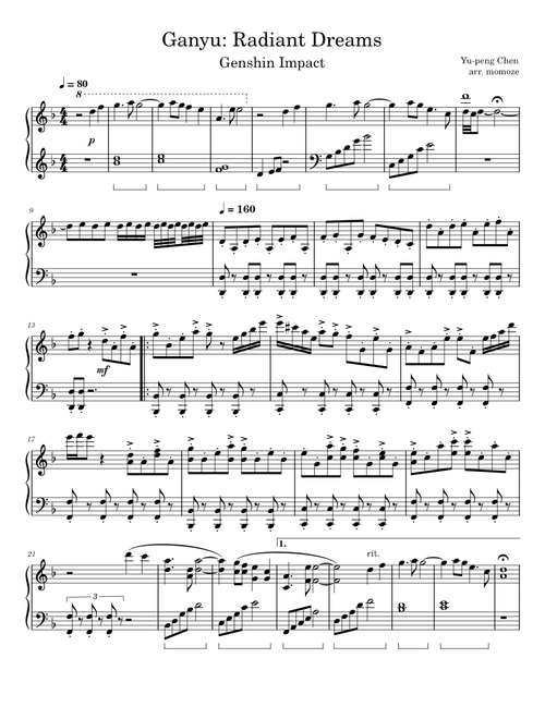 Ganyu: Radiant Dreams (Genshin Impact) - Yu-peng Chen
