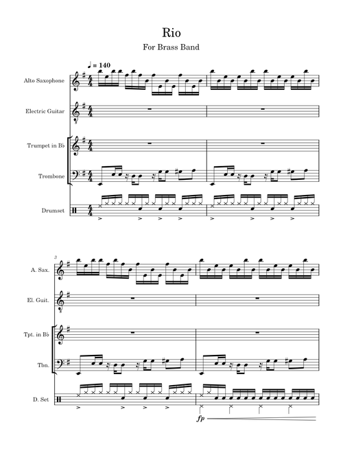 Rio – Duran Duran Rio - Duran Duran for Brass Band